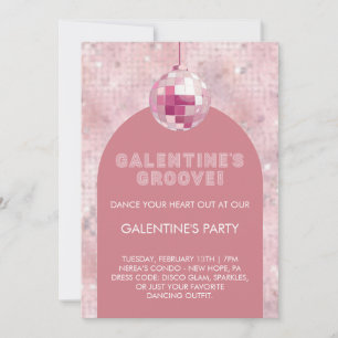 Convite Festa Galentine's Groove