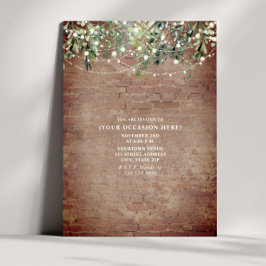 Convite Festa Genérica Botânica das Luzes de Corda