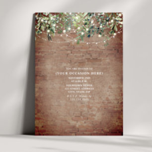 Convite Festa Genérica Botânica das Luzes de Corda