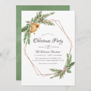 Convite Festa Geométrica de Natal da Aquarela