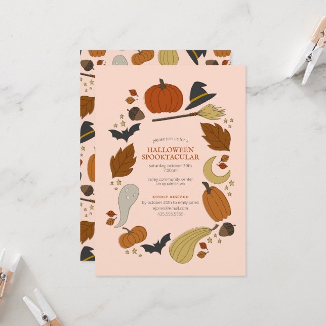 Convite Festa Gráfica de Halloween (Frente/Verso In Situ)