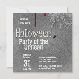 Convite Festa Halloween Bones da Gravestone Morta