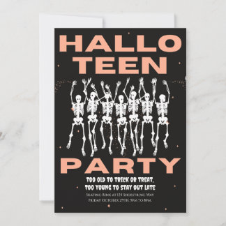 Convite Festa HallowTeen, Festa Halloween para adolescente