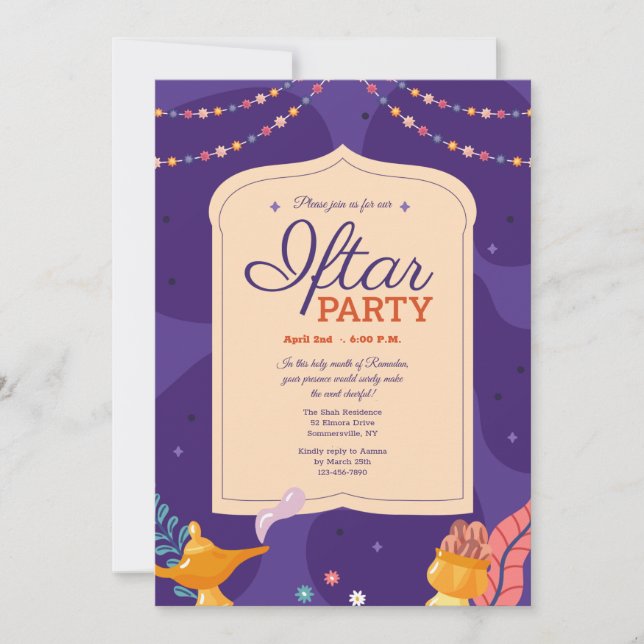 Convite Festa Iftar (Frente)