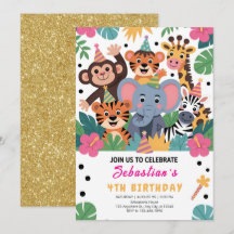 Festa Infantil de Animais do Zoológico Fofa