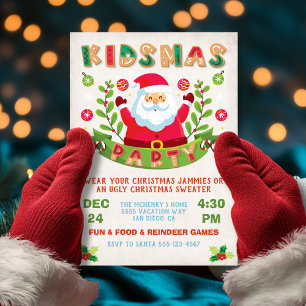 Convite Festa infantil de Natal de Natal de Natal