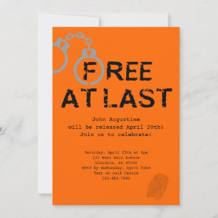 Convite Festa inicial de boas-vindas da prisão