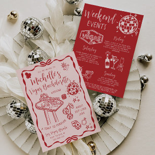 Convite Festa Itinerária do Fim de Semana da Bachelorette 