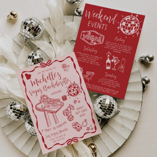 Convite Festa Itinerária do Fim de Semana da Bachelorette  (Criador carregado)