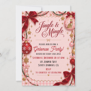 Convite Festa Jingle & Mingle Girlsmas