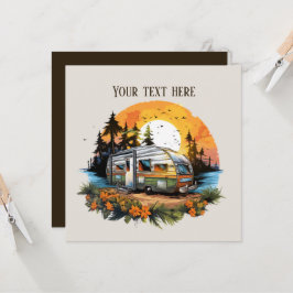 Convite festa legal de amantes de acampamento