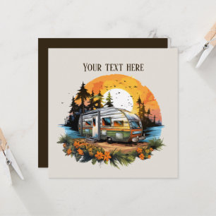 Convite festa legal de amantes de acampamento