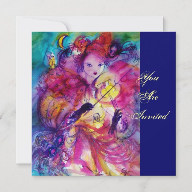 Convite FESTA mascarada NOTURNA (Frente)