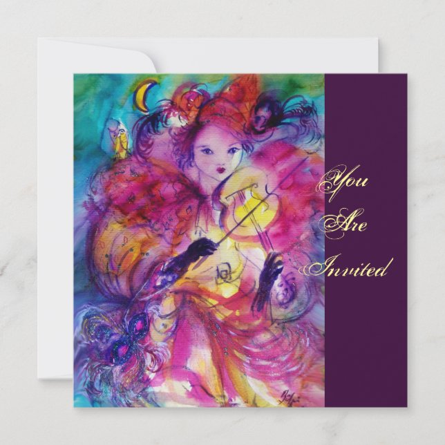 Convite FESTA mascarada NOTURNA (Frente)