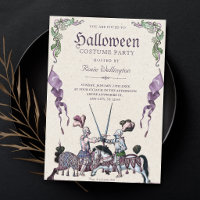 Festa medieval de halloween dos cavaleiros