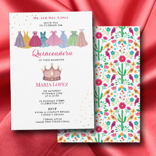 Convite Festa Mexicana Quinceañera 15ª Princesa Aniversári