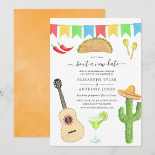 Convite Festa Mexicana Taco 'sobre um novo casamento de da