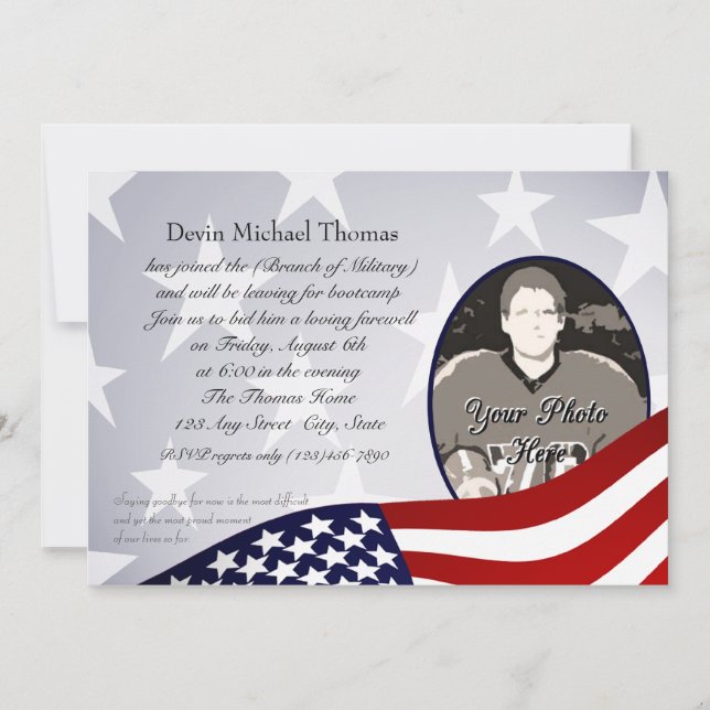 Convite Festa Militar indo embora (Frente)