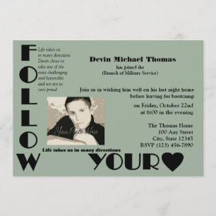 Convite Festa Militar indo embora