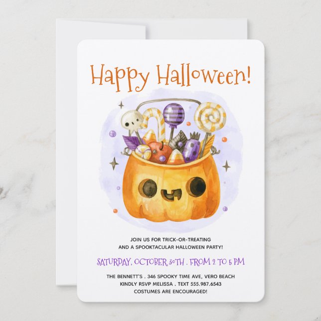 Convite Festa Mínima de Adulto de Cólvora Cóta (Frente)