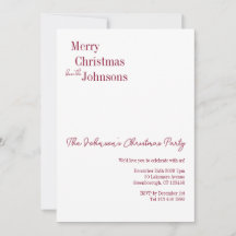 Festa Mínima de Natal Burgundy