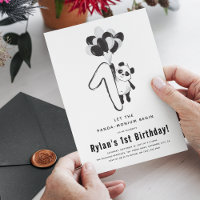 Festa mínima de primeiro aniversario de Panda Pret