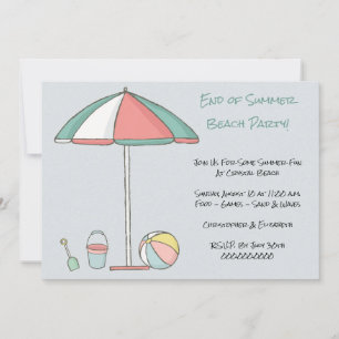 Convite Festa Moderna na Praia