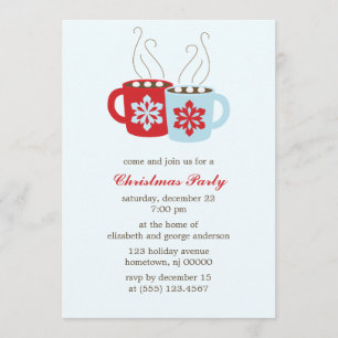 Convite Festa natalícia quente do cacau