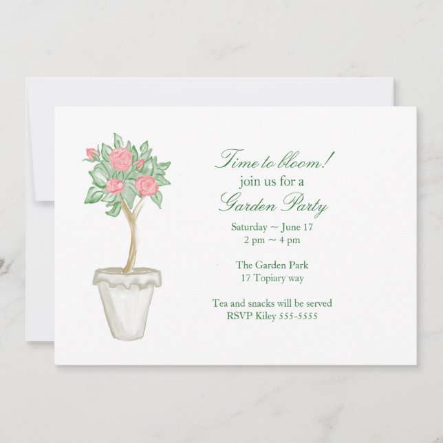 Convite Festa no Jardim (Frente)