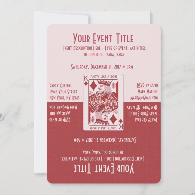 Convite Festa Noite de Jogos (Verso)