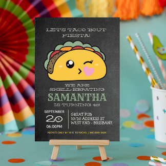 Convite Festa Noite de Taco