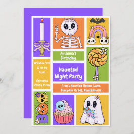 Convite Festa Noturna Assombrada Aniversário - Noite de Ha