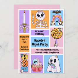 Convite Festa Noturna Assombrada Aniversário - Noite de Ha