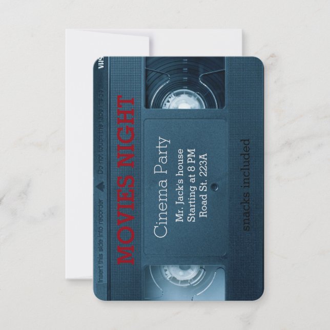 Convite Festa noturna da casa de cinema (Frente)