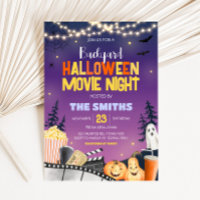 Festa Noturna de Cinema de Festa de Halloween