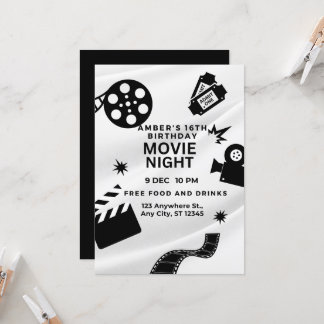 Convite "Festa Noturna de Cinema dos Doce Anos