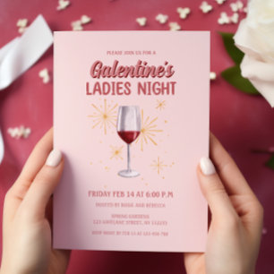 Convite Festa Noturna de Vidro de Galentine