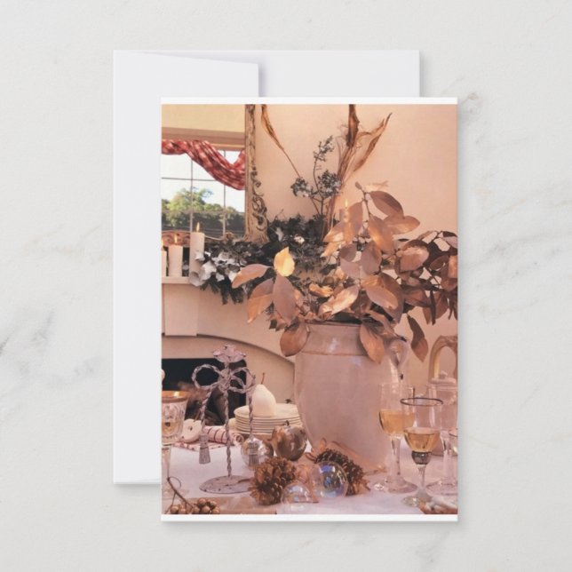 CONVITE **FESTA OU JANTAR DE DIA DE AÇÃO DE GRAÇAS** CONVI (Frente)