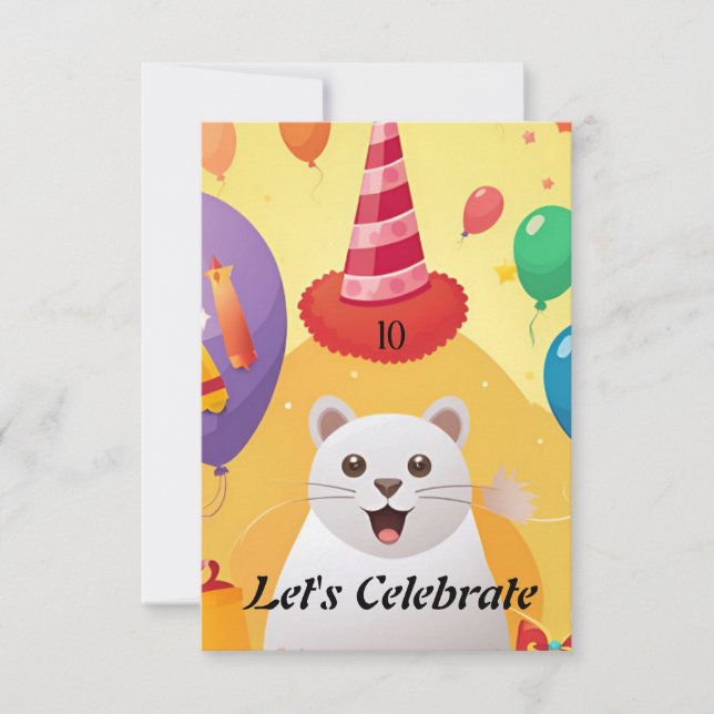 Convite "Festa Paloza: Aniversário (Frente)