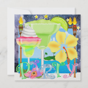 Convite Festa PARADISE / Luau - SRF