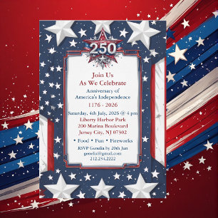 Convite Festa Patriótica de Aniversário de 250 anos ao est