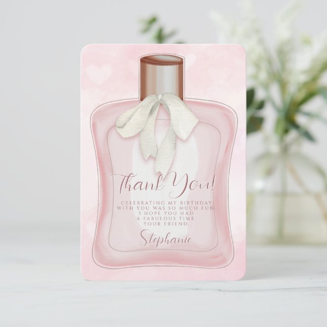 Convite Festa Perfume Glam (Em pé/Frente)