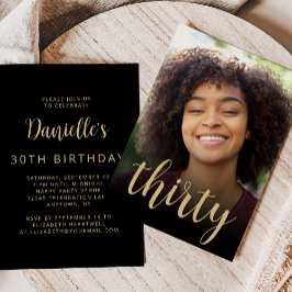 Convite Festa Personalizada de 30 aniversário de 30 anos