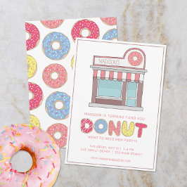 Convite Festa Personalizada na Loja de Donuts