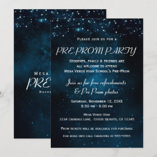Convite Festa Pré Baile Encantado Céu Estrelado