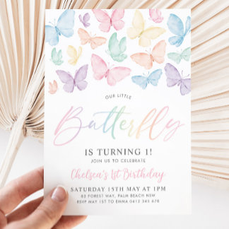 Convite Festa primeiro aniversario do Arco-Íris da Pastel 