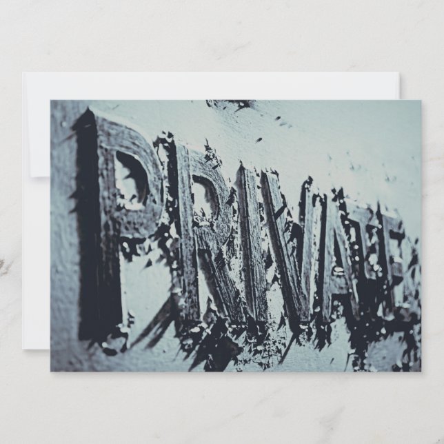 Convite Festa Privada de Homens (Frente)