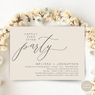 Convite Festa Romântica de Casamento com Jantar de Fuga Ro