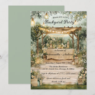 Convite Festa Rústica no Quintal para Imprimir