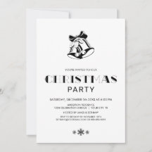 Festa Simples de Ninhos de Natal Pretos e Brancos